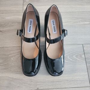 Steve Madden Mary Jane block heel dress pumps in black- sz 10